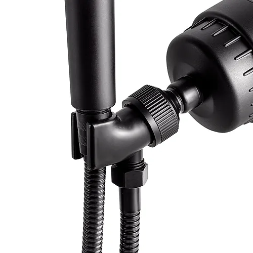 MineralStream™ - Support de pomme de douche - Noir