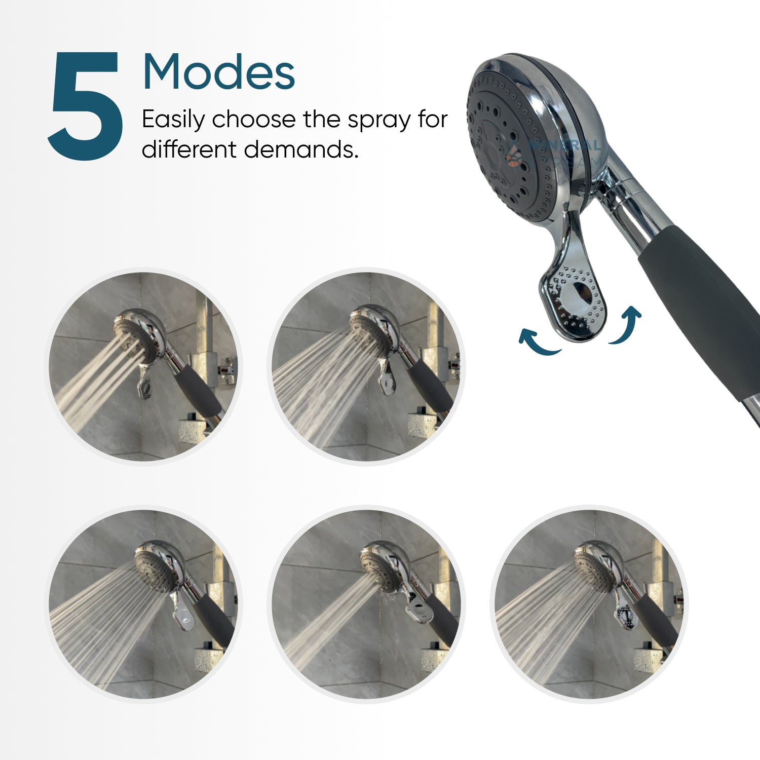 Pommeau de douche pour personnes âgées