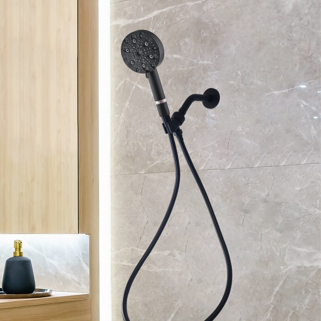 Luxe 9 Mode Showerhead Shower Essentials Kit