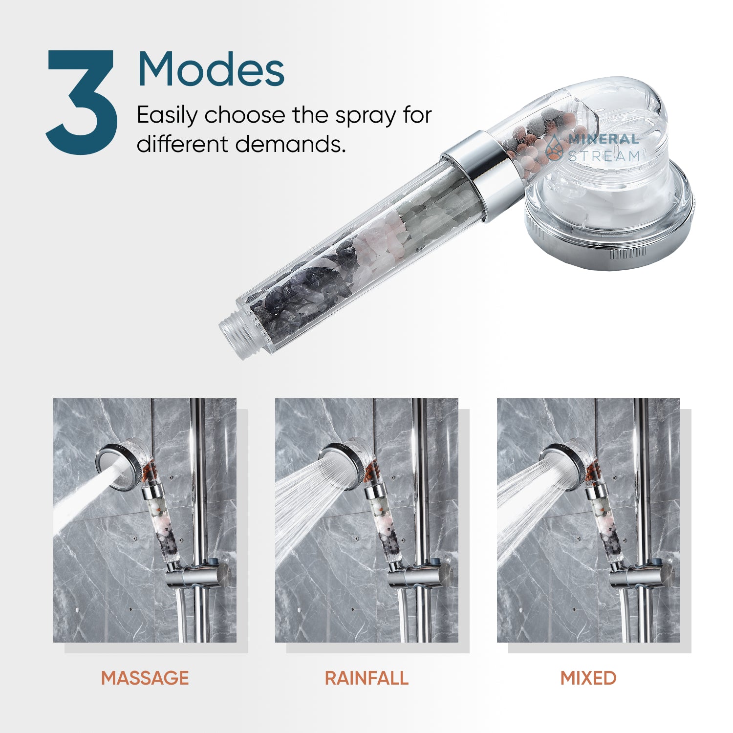 Pommeau de douche MineralStream™ Chakra