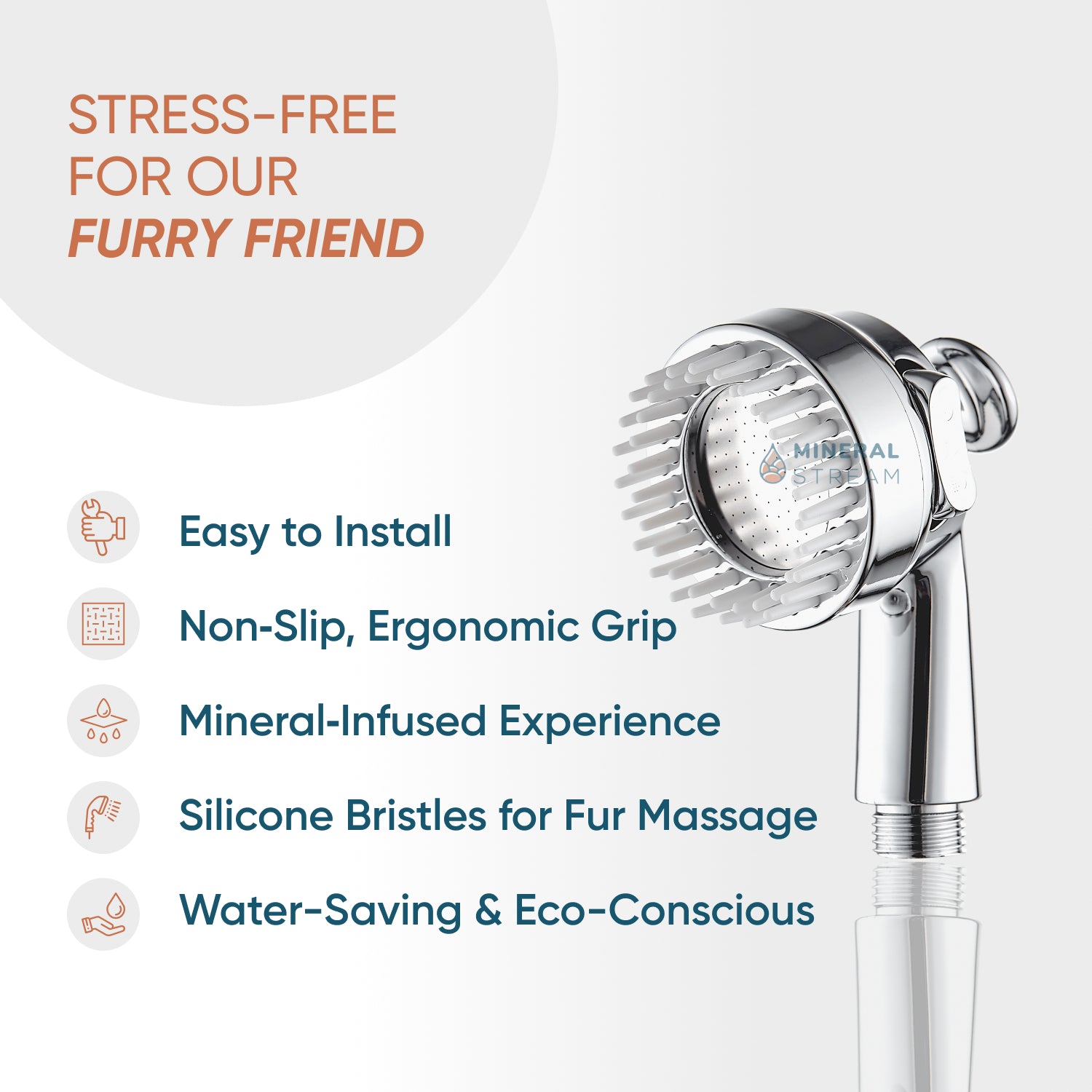Pommes de douche pour chiens spa kit de douche complète