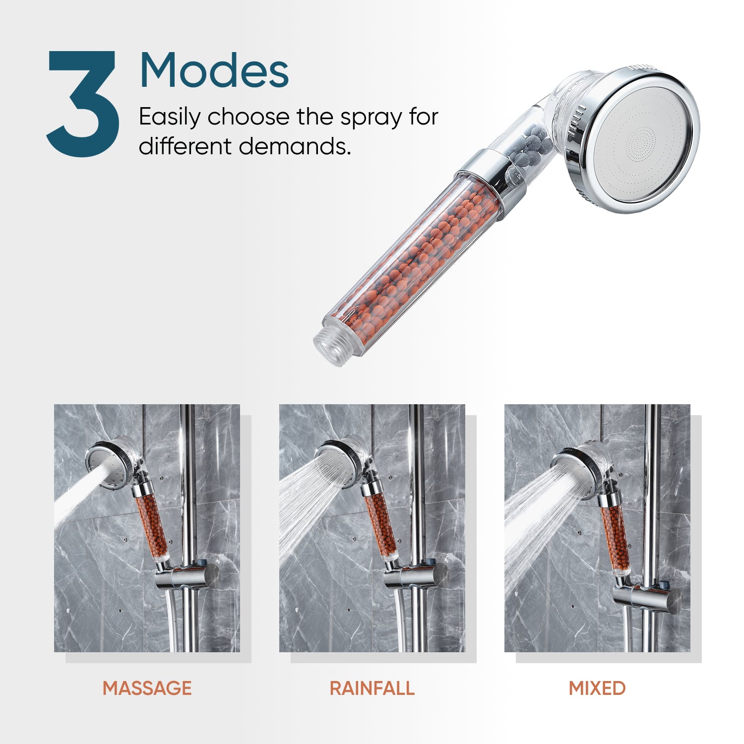 Eco-Friendly Showerhead Shower Essentials Kit