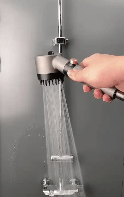 Pomme de douche + tuyau 2x + adaptateur 2x + ruban de téflon