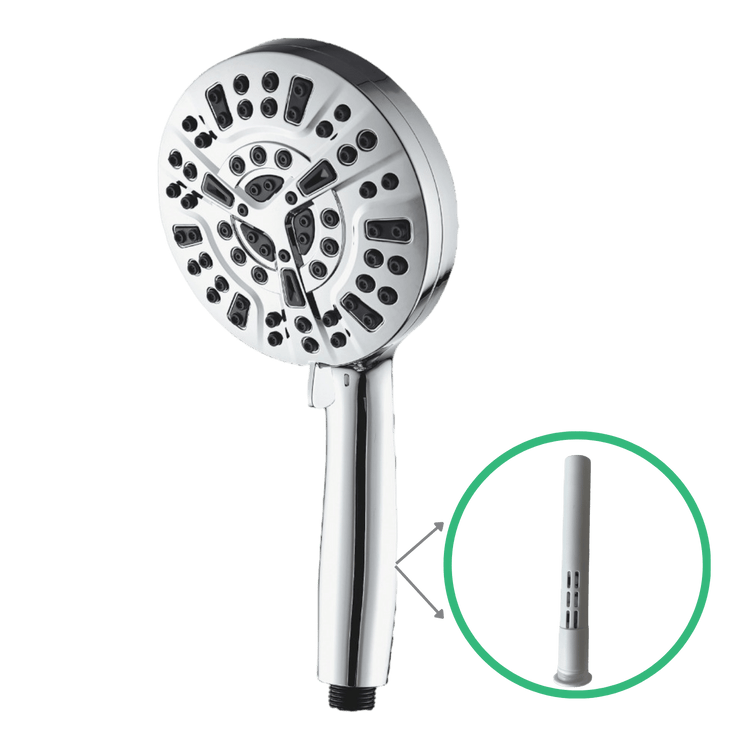 Pomme de douche haute pression MineralStream Luxe 10 modes (filtrée)