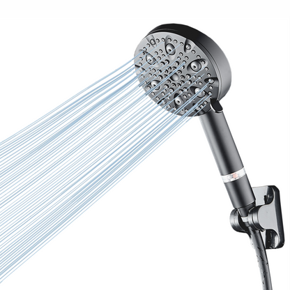 Pomme de douche haute pression MineralStream Luxe 9 modes (filtrée)