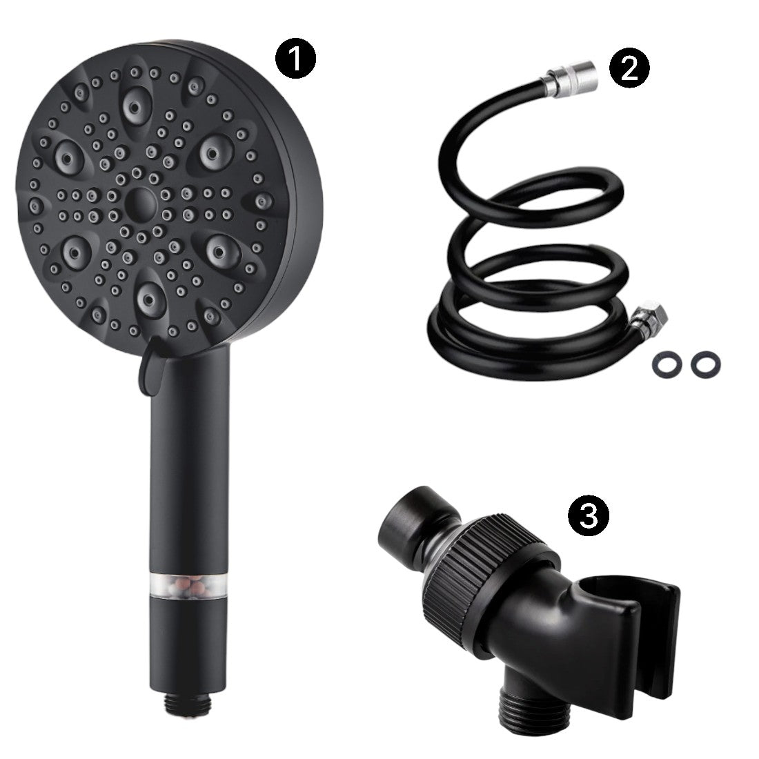 Luxe 9 Mode Showerhead Shower Essentials Kit