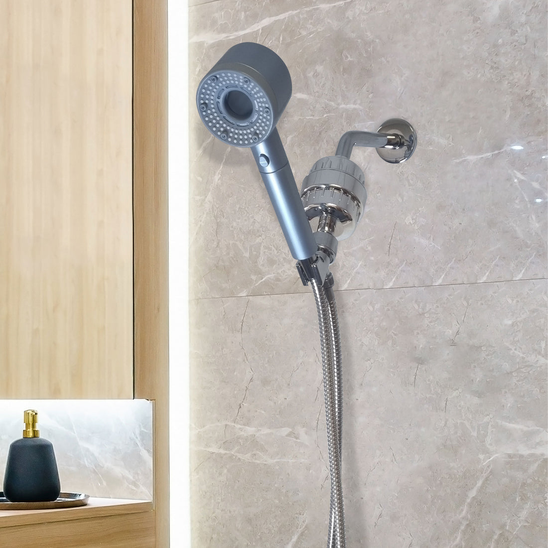 Hé kit de douche complet filtré pur