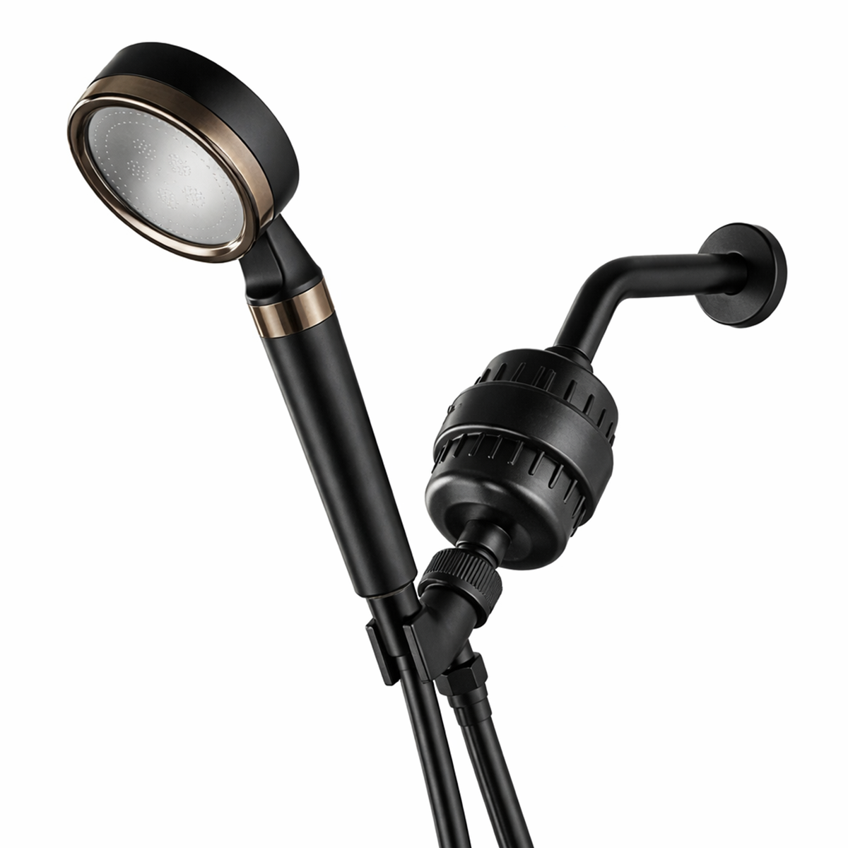 MineralStream™ BLACK - Vitamin C Complete Shower Kit